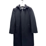 FULL LENGTH BOYS WOOL COAT IN BLACK - Emporio