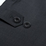 HAMILTON & HAYES 3/4 WATER REPELLANT COAT IN CHARCOAL GREY - Emporio
