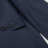 HAMILTON & HAYES 3/4 WATER REPELLANT COAT IN NAVY - Emporio