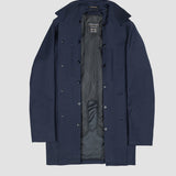 HAMILTON & HAYES 3/4 WATER REPELLANT COAT IN NAVY - Emporio
