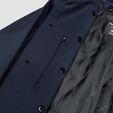 HAMILTON & HAYES 3/4 WATER REPELLANT COAT IN NAVY - Emporio