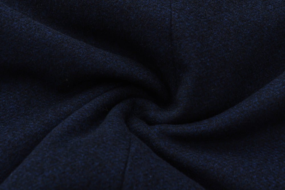 HAMILTON & HAYES 3/4 WOOL WINTER COAT IN NAVY - Emporio