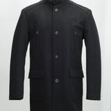 H&H WOOL DOWN COAT IN BLACK - Emporio