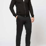 MXM FULL ZIP BASEBALL JACKET IN BLACK - Emporio