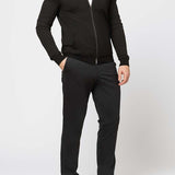 MXM FULL ZIP BASEBALL JACKET IN BLACK - Emporio