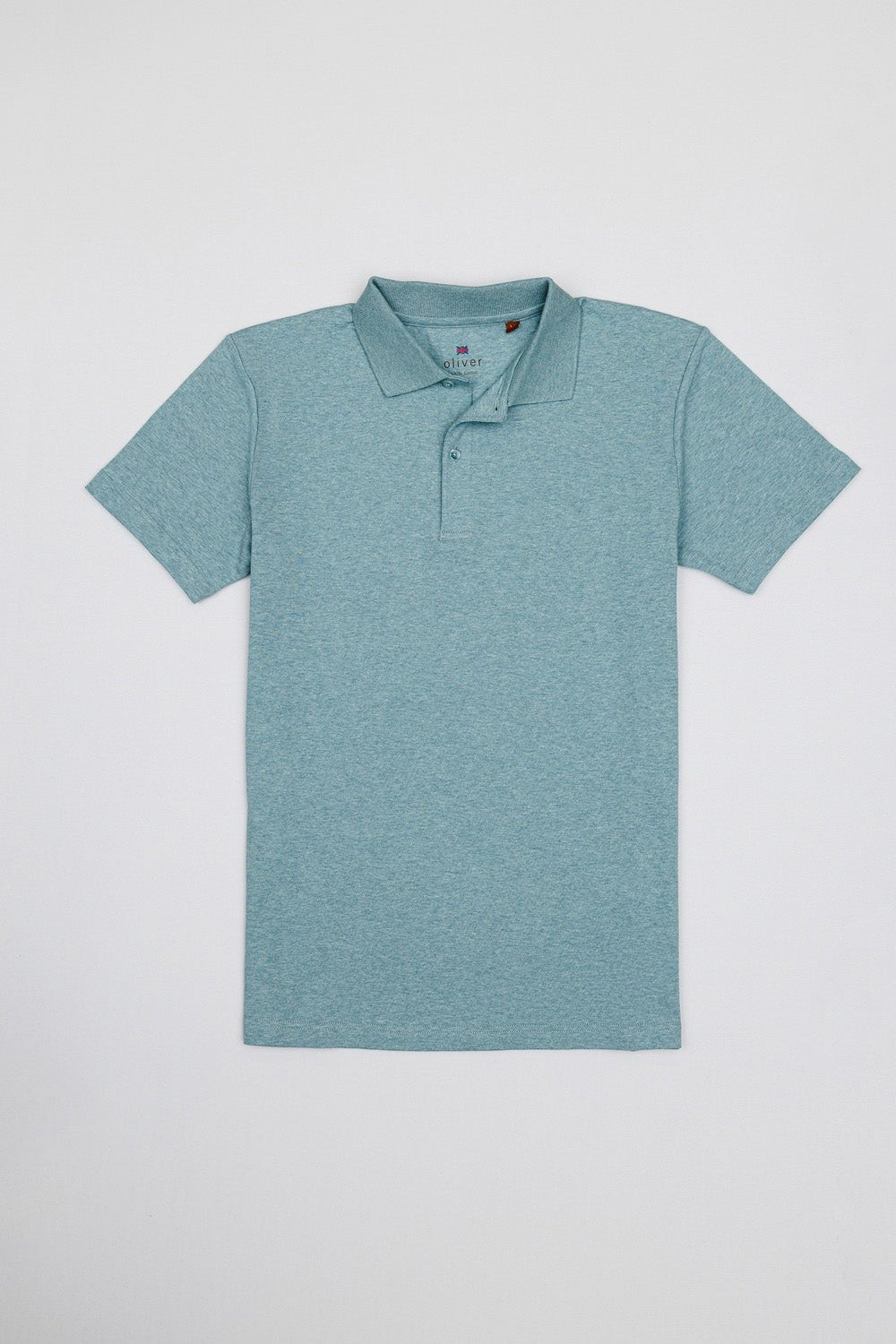 OLIVER 3 BUTTON POLO IN AQUA GREENE - Emporio