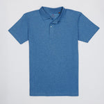 OLIVER 3 BUTTON POLOIN DENIM BLUE - Emporio