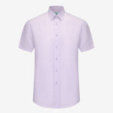 OLIVER COTTON - LINEN POLO IN VIOLET - Emporio