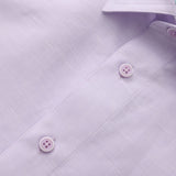 OLIVER COTTON - LINEN POLO IN VIOLET - Emporio