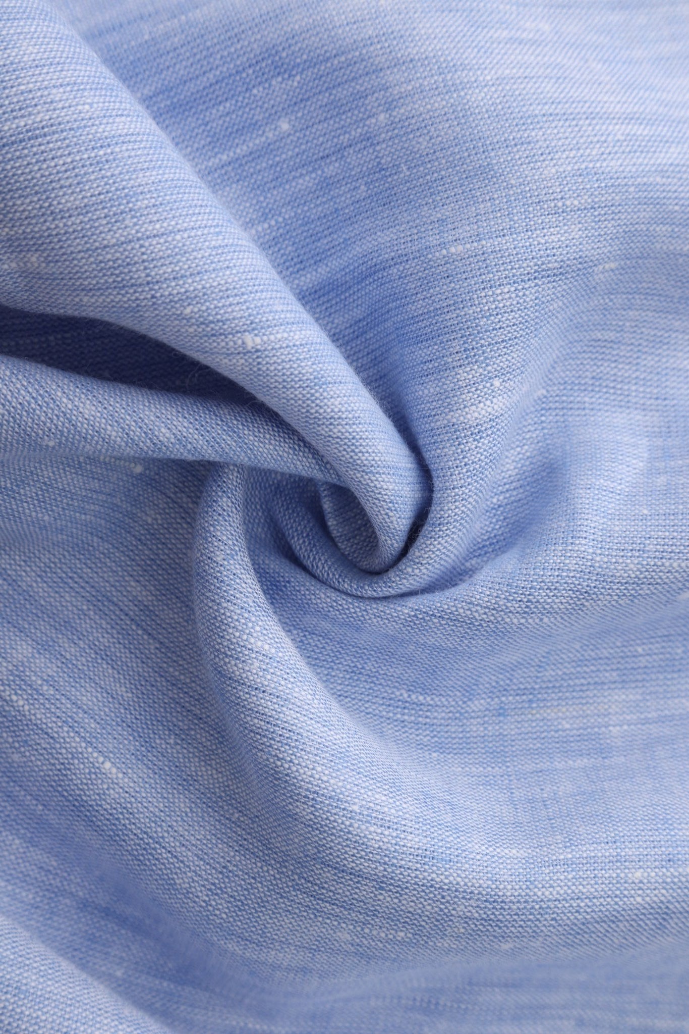 OLIVER LINEN POLO IN BLUE - Emporio