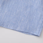 OLIVER LINEN POLO IN BLUE - Emporio