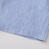 OLIVER LINEN POLO IN BLUE - Emporio