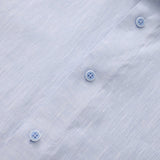 OLIVER LINEN POLO IN SKY - Emporio