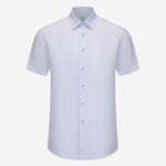 OLIVER LINEN POLO IN SKY - Emporio