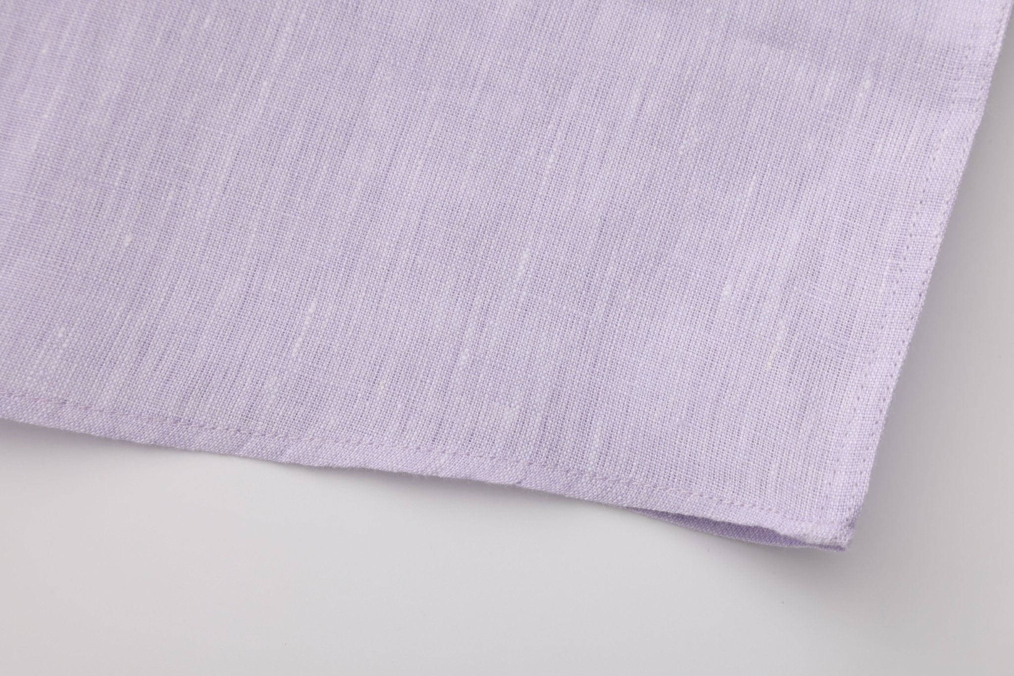 OLIVER LINEN POLO IN VIOLET - Emporio