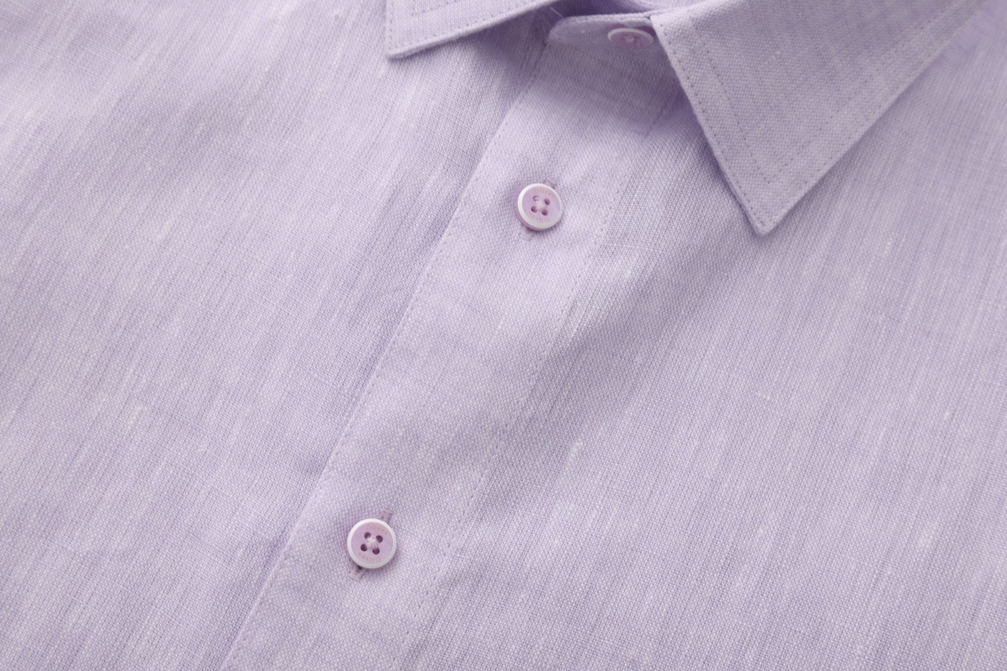 OLIVER LINEN POLO IN VIOLET - Emporio