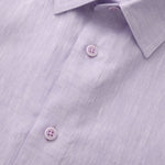 OLIVER LINEN POLO IN VIOLET - Emporio