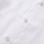 OLIVER LINEN POLO IN WHITE - Emporio