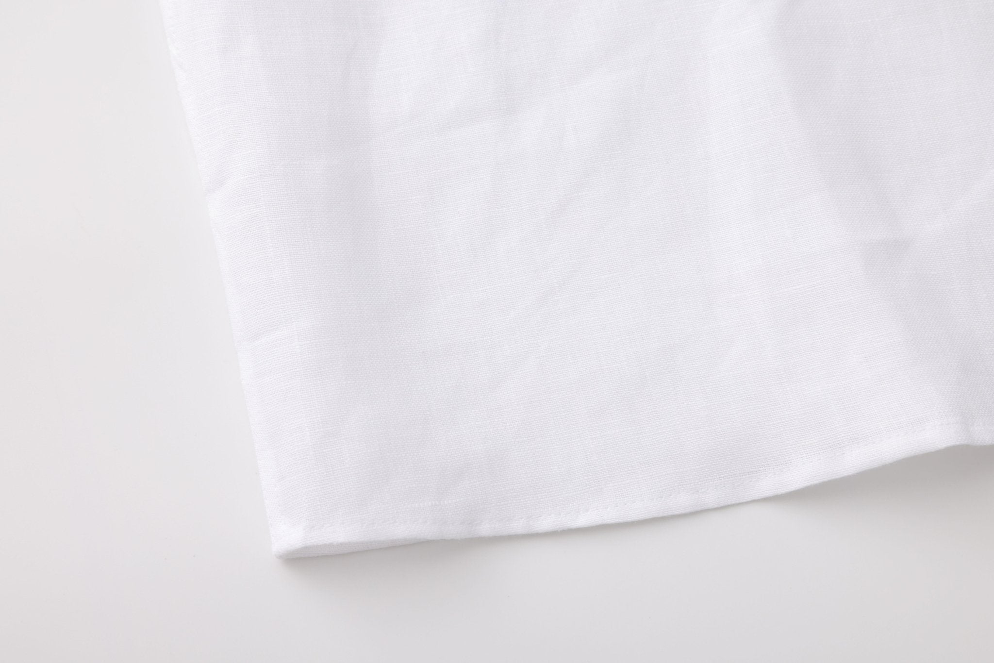 OLIVER LINEN POLO IN WHITE - Emporio