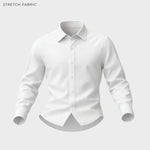PRINCETON STRETCH BOYS WHITE DRESS SHIRT - Emporio