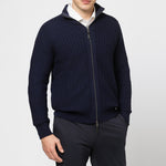 RAFFAELLO TWO WAY ZIP IN NAVY - Emporio