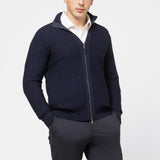 RAFFAELLO TWO WAY ZIP IN NAVY - Emporio