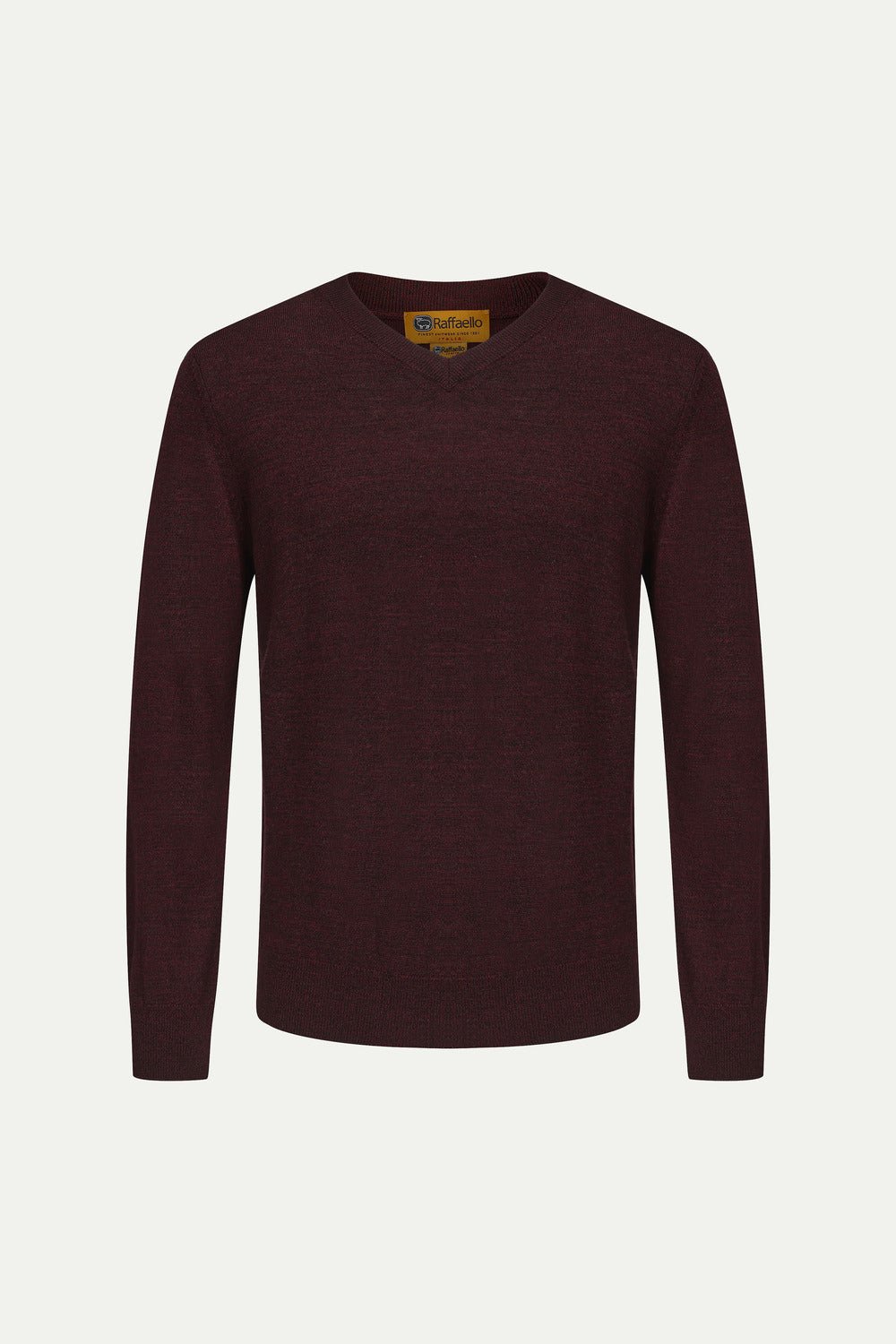 RAFFAELLO V - NECK SWEATER IN MULBERRY - Emporio