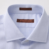 SKY BLUE PINSTRIPE OLIVER SHIRT - Emporio