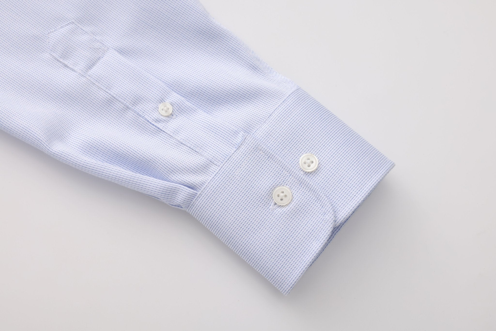 SKY BLUE PINSTRIPE OLIVER SHIRT - Emporio