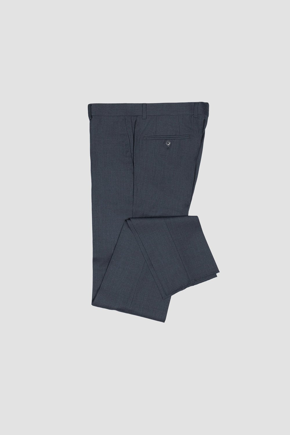 SLIM FIT ALLESSO WOOL DRESS PANT IN CHARCOAL GREY - Emporio