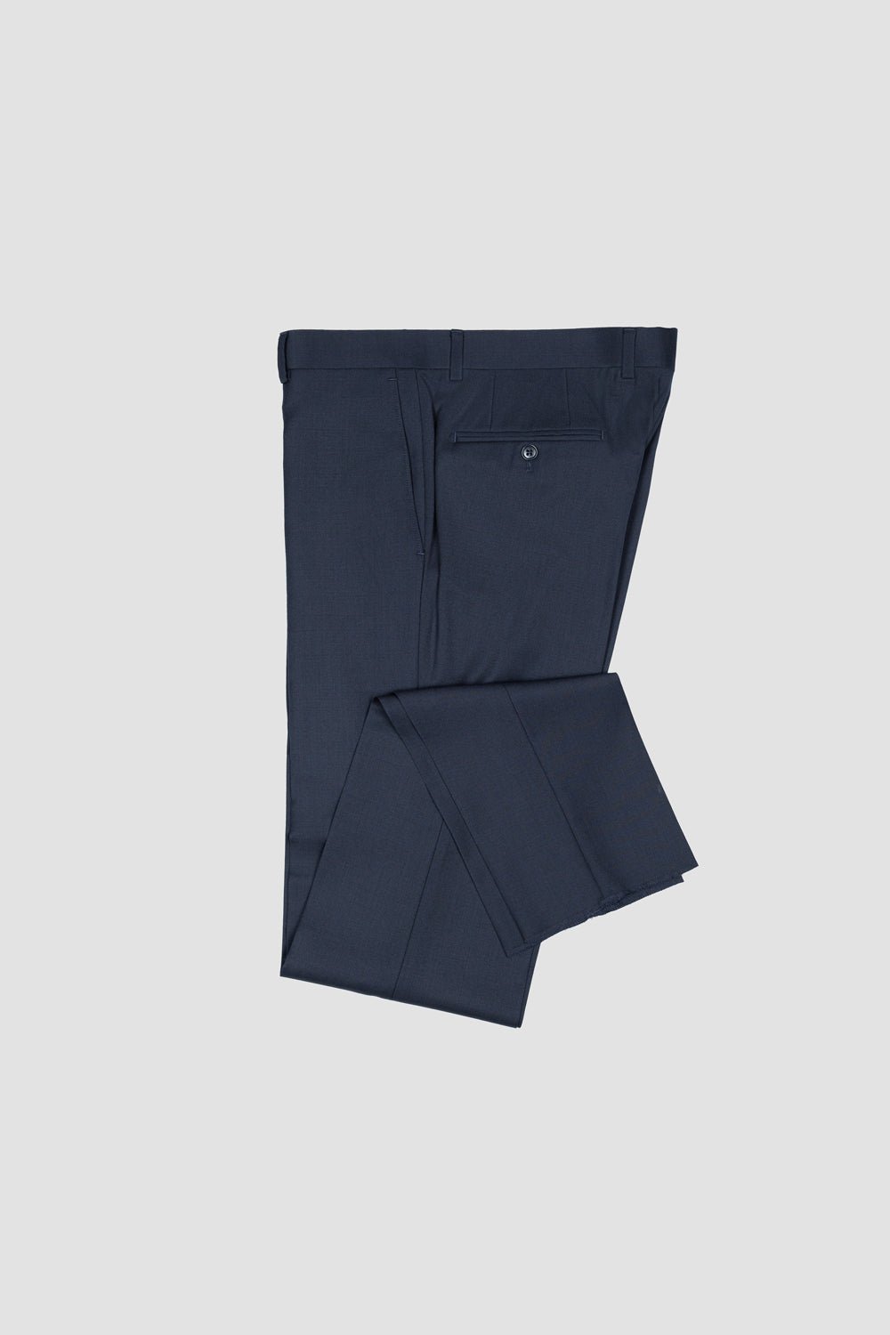 SLIM FIT ALLESSO WOOL DRESS PANT IN LIGHT NAVY - Emporio