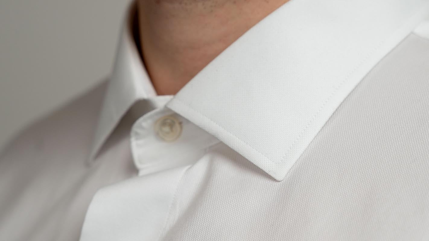 Oliver Men Non-Iron Pique- White - Emporio