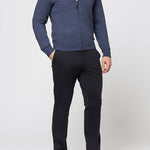 Raffaello Full Zip Sweater- "Blue Marble" - Emporio
