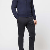 Raffaello Full Zip Sweater- "Marine Blue" - Emporio