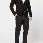 Richard Del Tor single-breasted sweater blazer-Black - Emporio