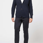 Richard Del Tor single-breasted sweater blazer-Navy - Emporio