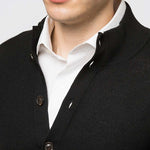 Richard Del Toro Lightweight Button Front-Black - Emporio
