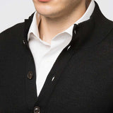 Richard Del Toro Lightweight Button Front-Black - Emporio