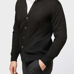 Richard Del Toro Lightweight Button Front-Black - Emporio