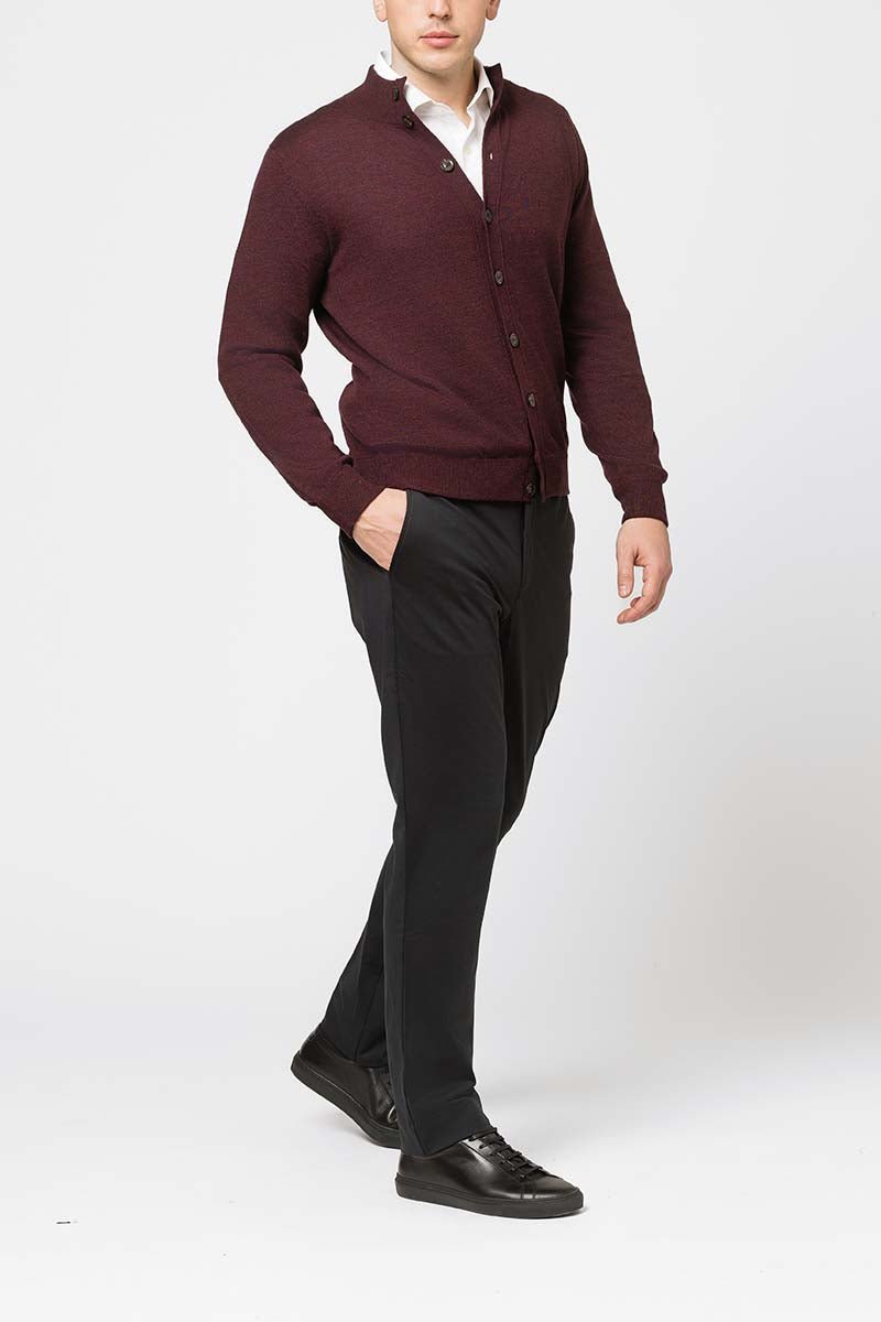 Richard Del Toro Lightweight Button Front-Mulberry - Emporio