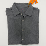 OLIVER BUTTON DOWN POLO SHIRT IN GREY