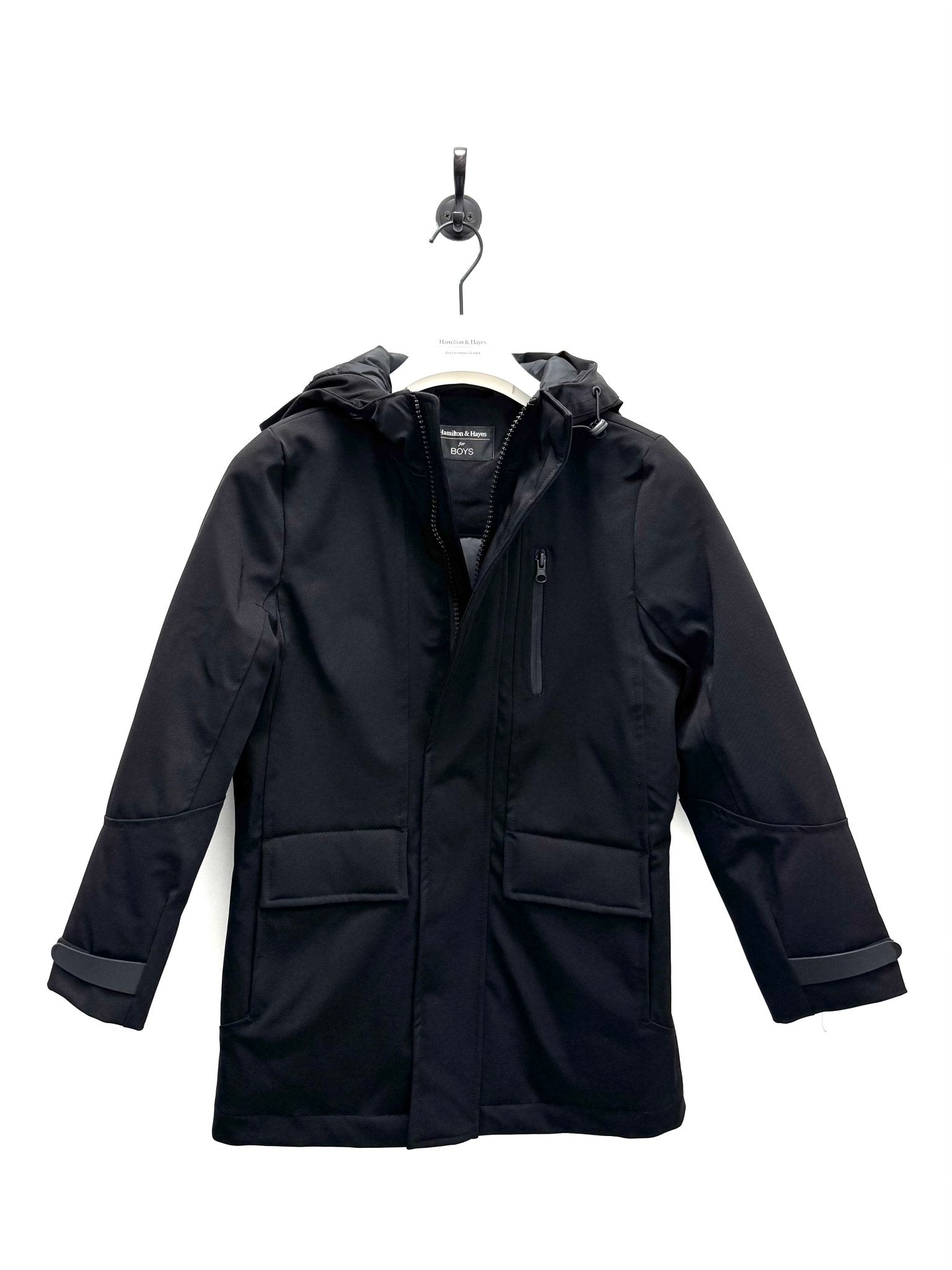 BOYS DOWN WINTER COAT IN BLACK - Emporio