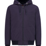 BOYS FAUX FUR FULL ZIP SWEATER IN NAVY - Emporio
