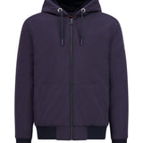 BOYS FAUX FUR FULL ZIP SWEATER IN NAVY - Emporio