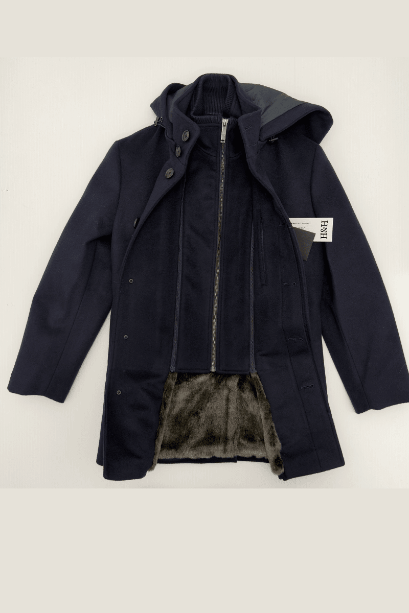 BOYS WOOL WINTER COAT IN BLACK - THE RUSSELL - Emporio