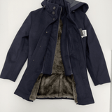 BOYS WOOL WINTER COAT IN NAVY - THE RUSSELL - Emporio