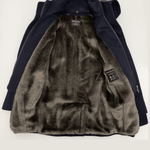 BOYS WOOL WINTER COAT IN NAVY - THE RUSSELL - Emporio