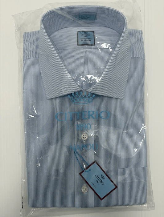 CITERRIO SHIRT IN BLUE - 16.5 34/35 - Emporio