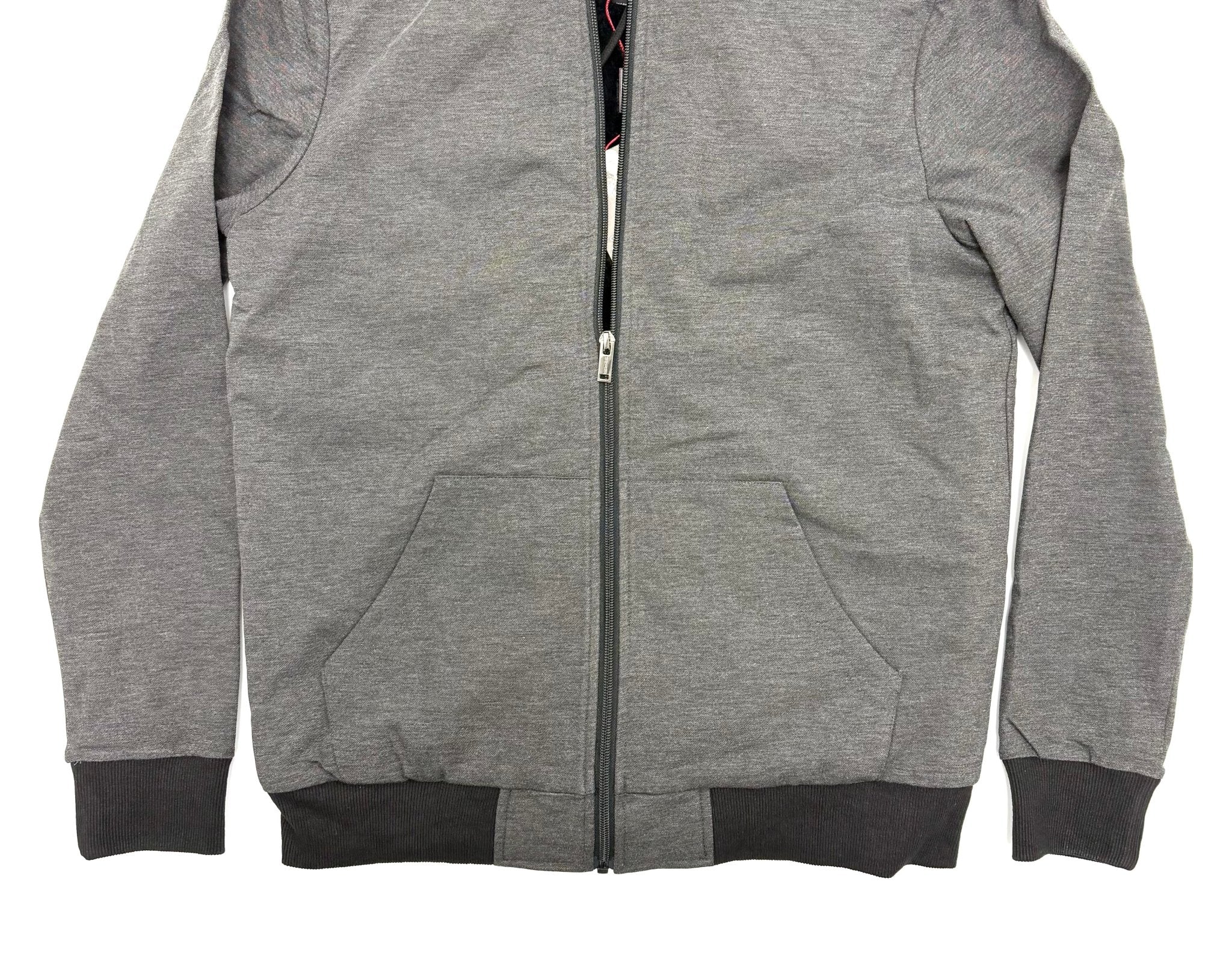 FULL LINED FAUX FUR SWEATER IN DENIM GREY - Emporio