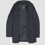 HAMILTON & HAYES 3/4 WATER REPELLANT COAT IN CHARCOAL GREY - Emporio